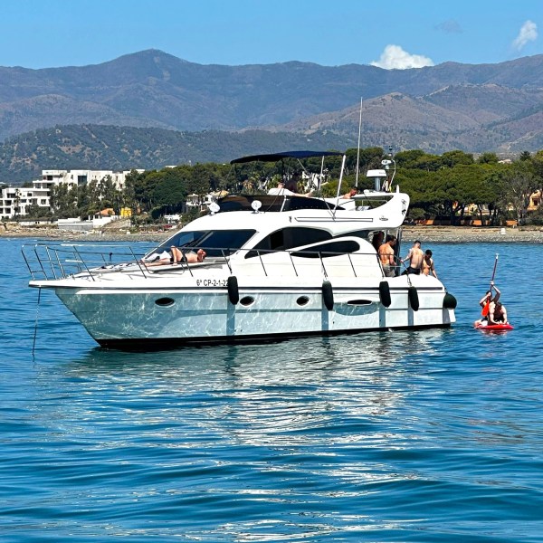 a small boat in a large body of water