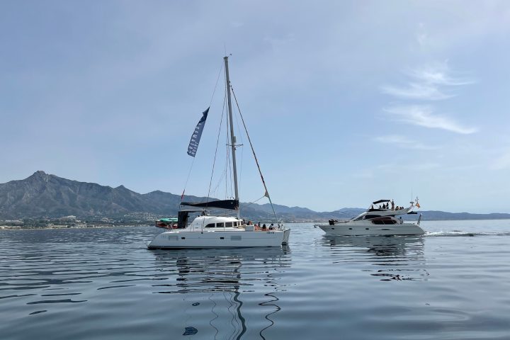 a small boat in a body of water