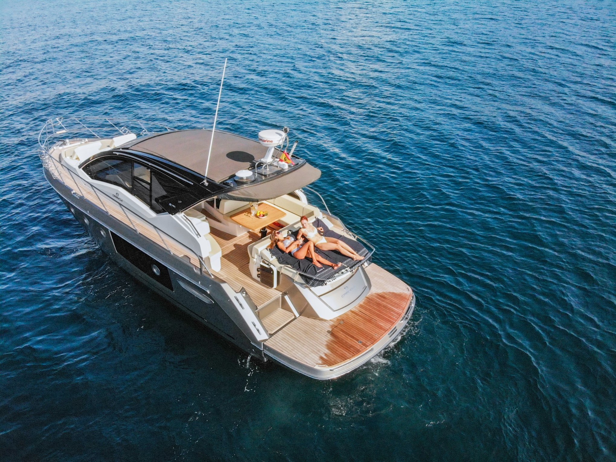 a small boat in a body of water