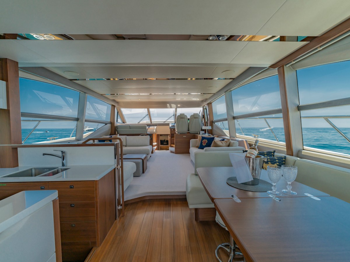 a wooden boat in a large room