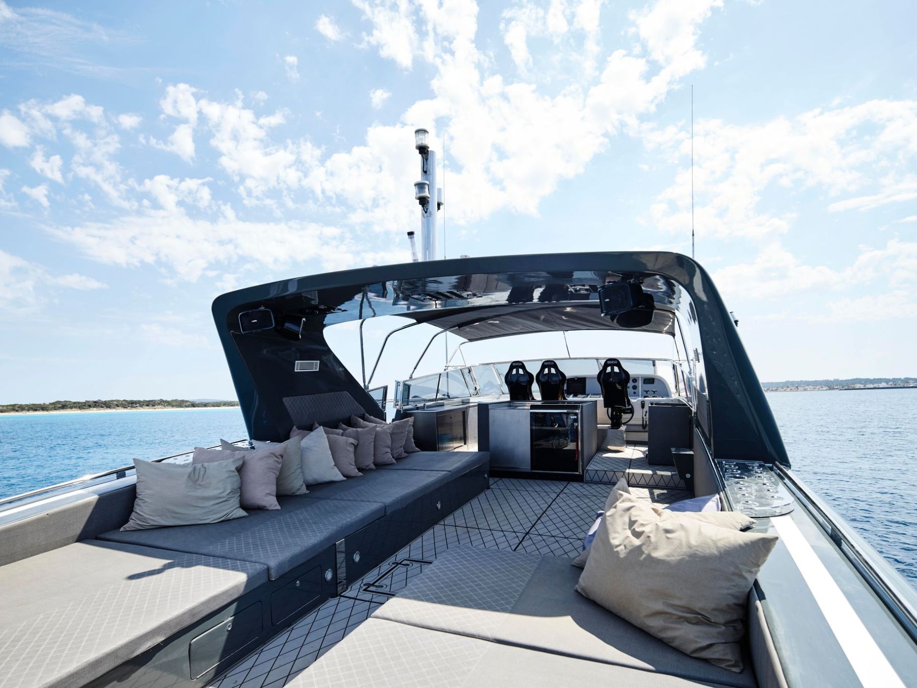 a boat is docked next to a body of water
