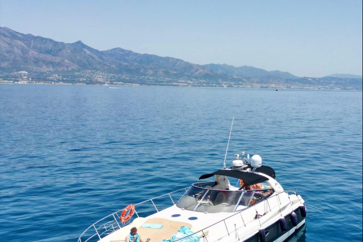 a small boat in a body of water