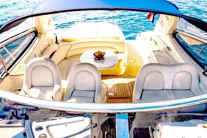 a boat sitting on top of a table