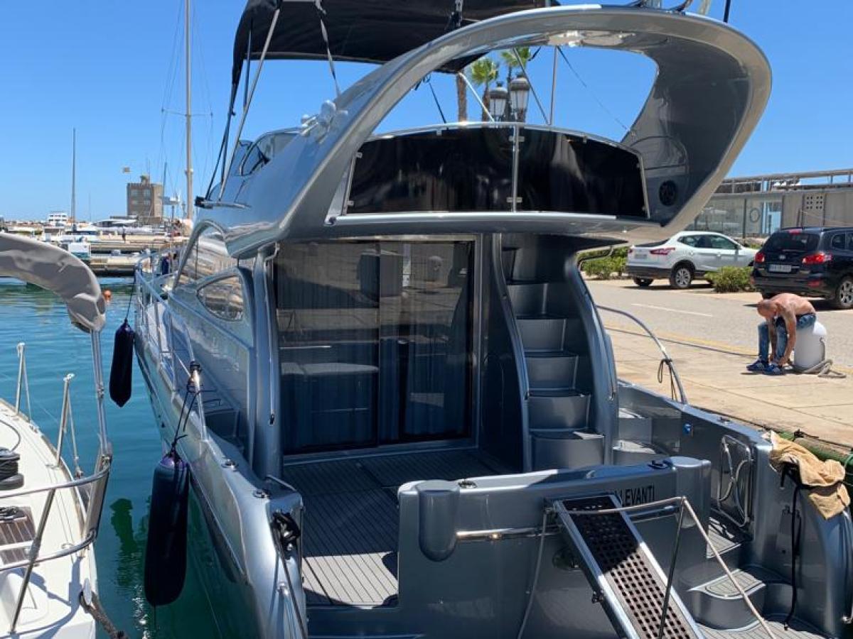 a boat parked at a dock