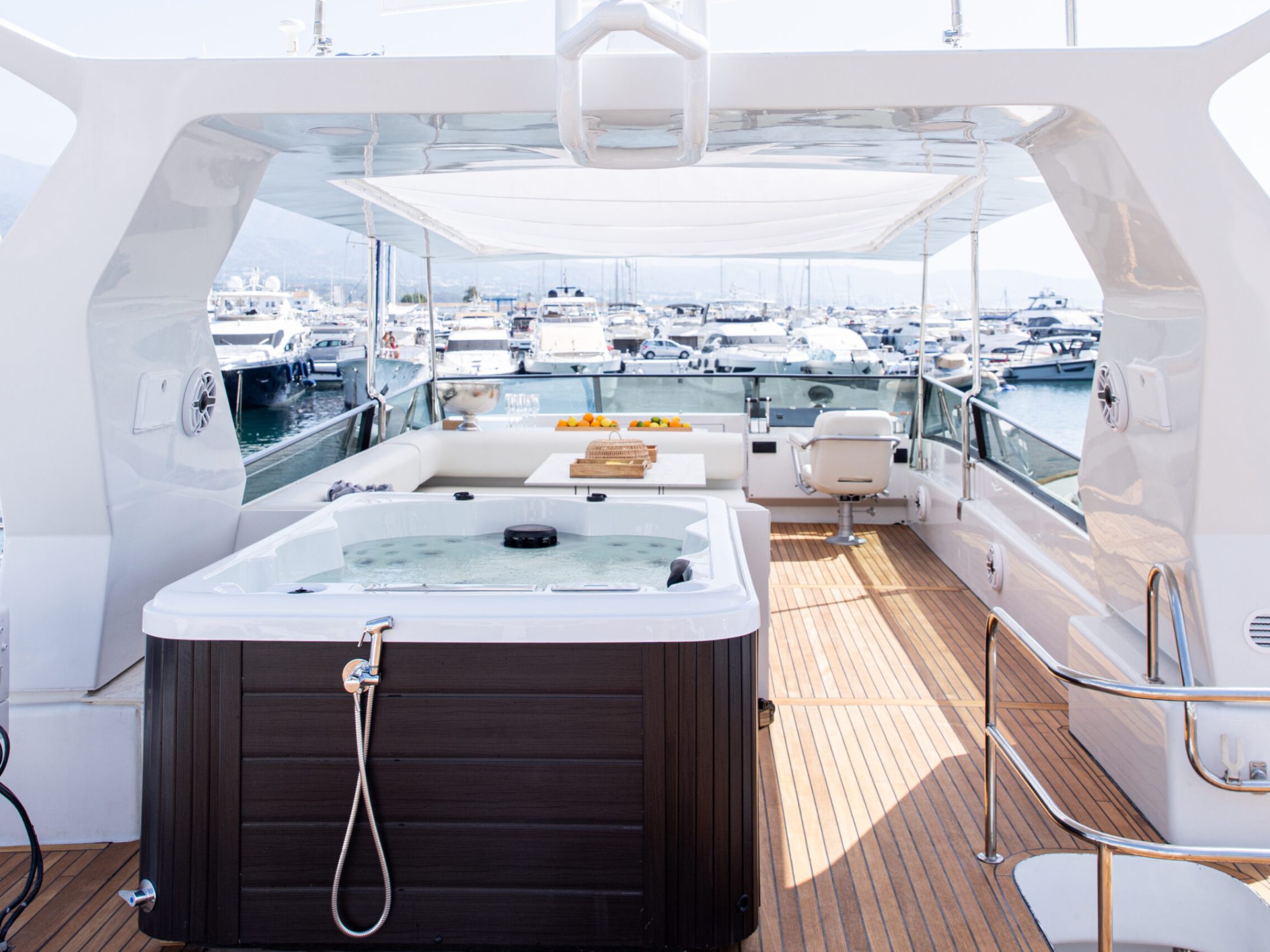 a boat sitting on top of a table