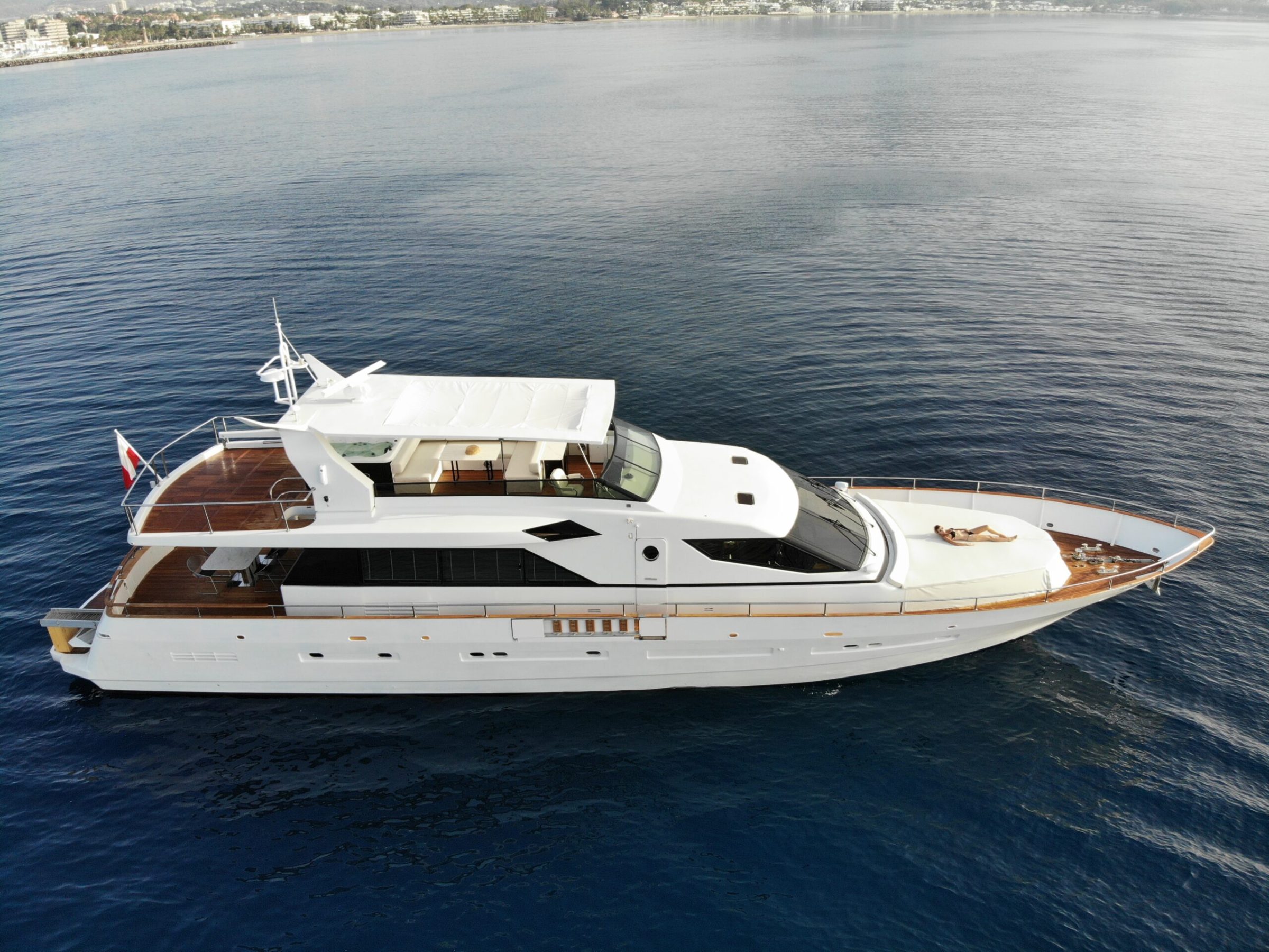 a small boat in a body of water