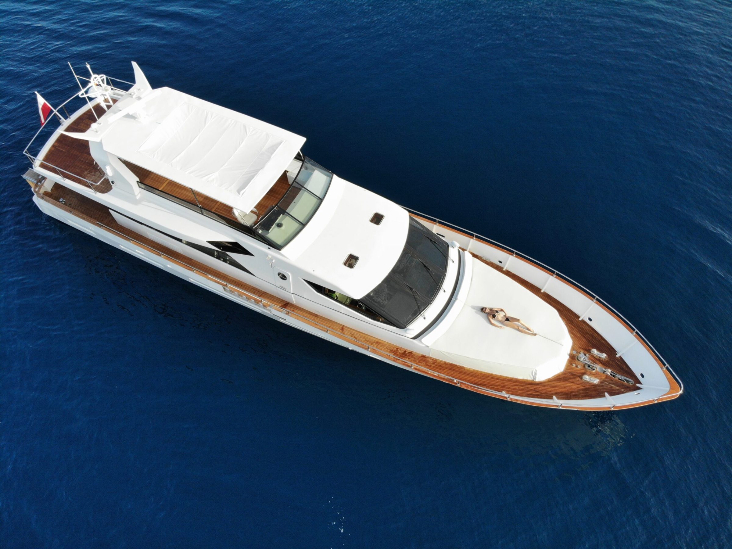 a knife sits next to a body of water