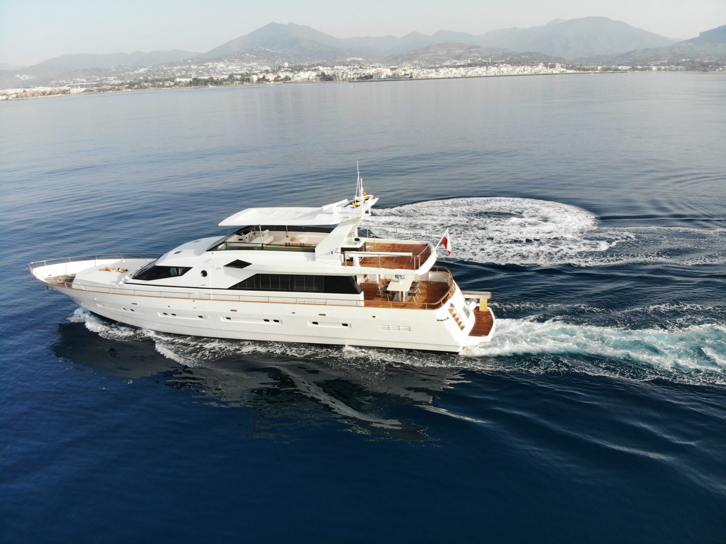 a small boat in a body of water