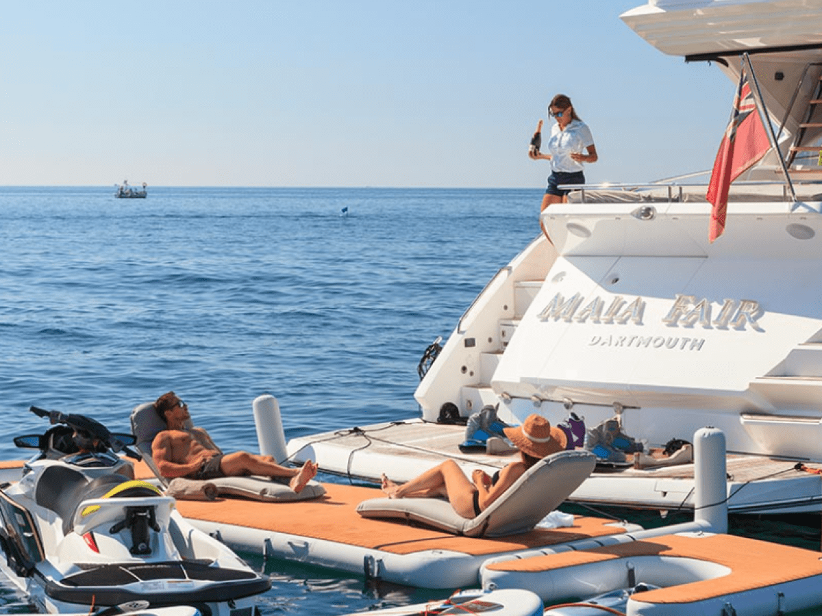 a small boat in a body of water