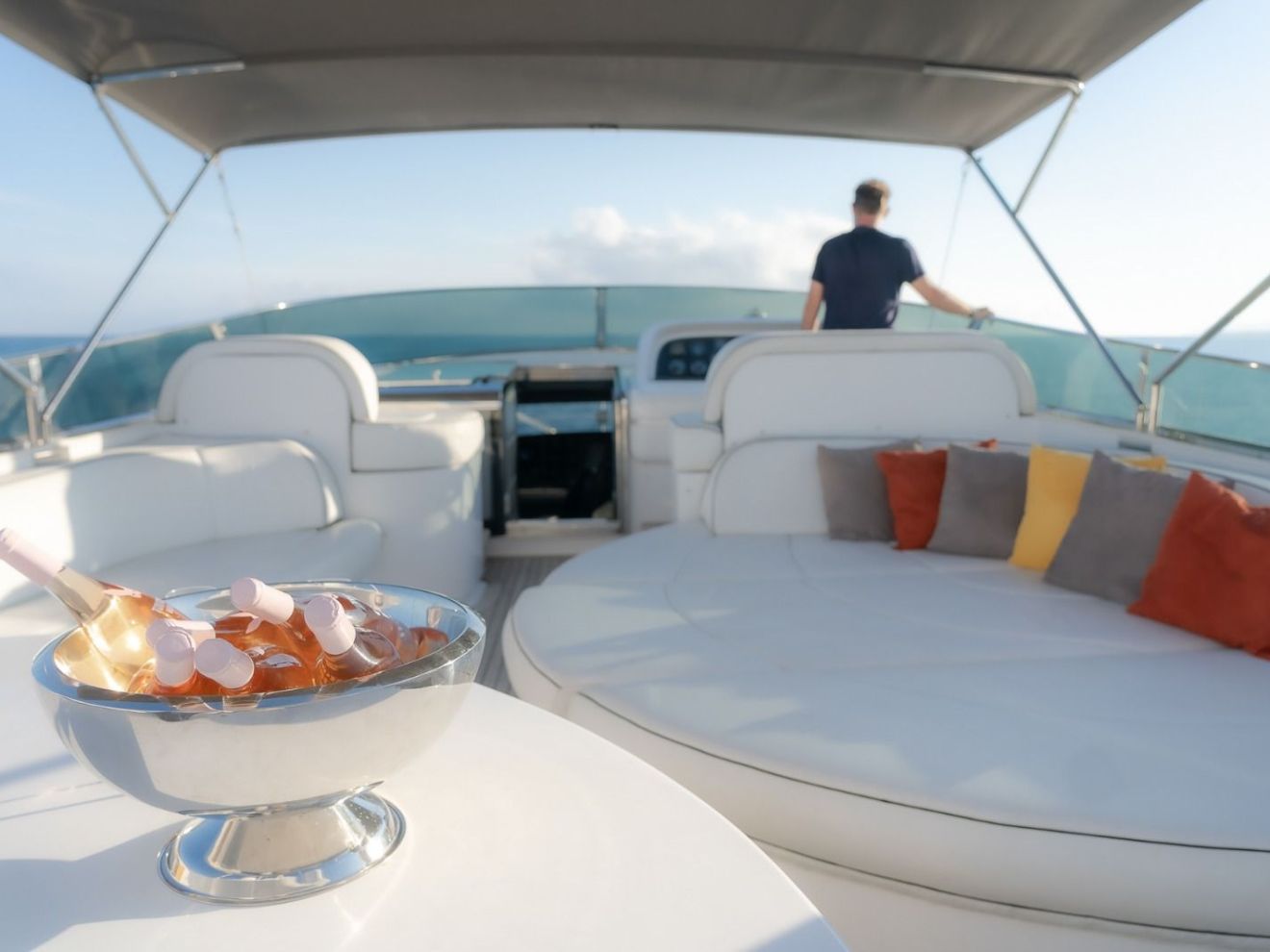 a boat sitting on top of a table