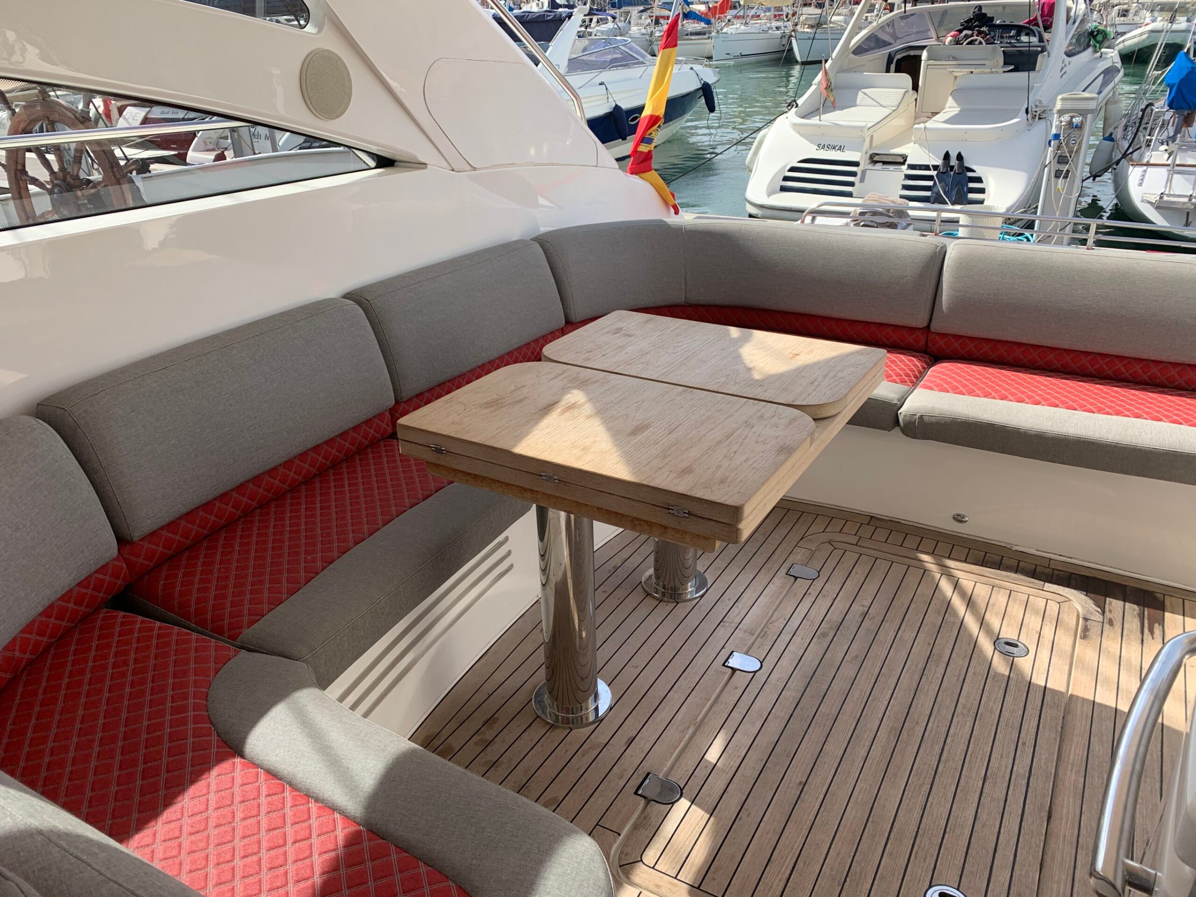 a boat sitting on top of a table