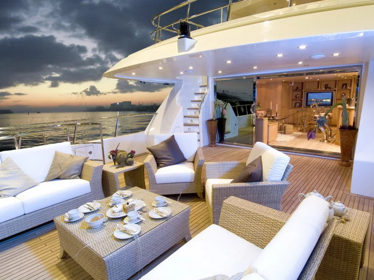 a large jetliner sitting on top of a table