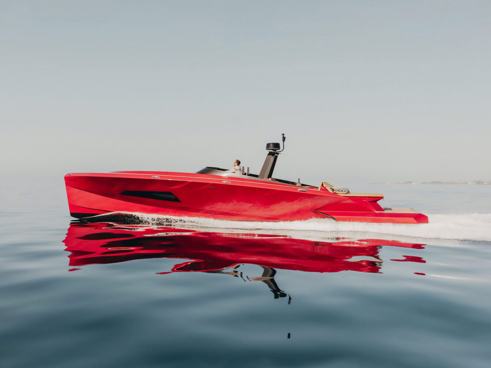 a row boat on a body of water