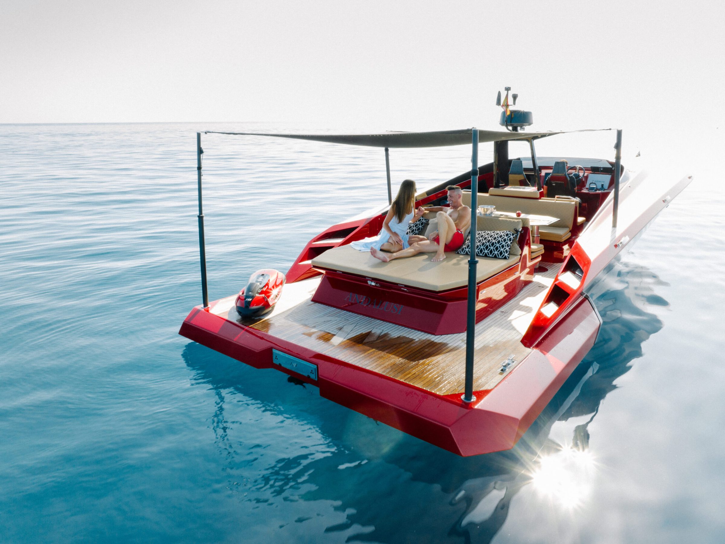 a small boat in a body of water