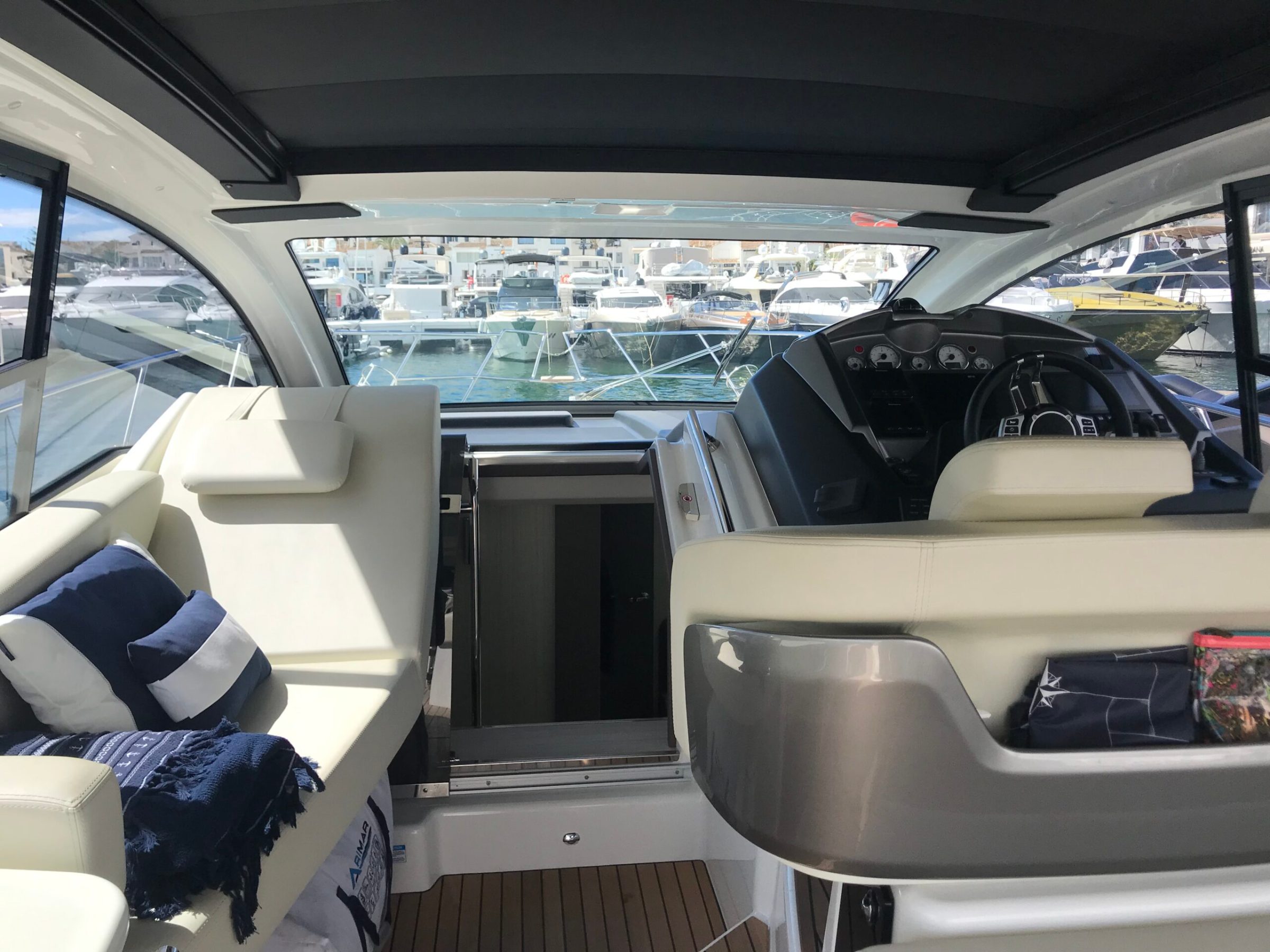 a boat sitting on top of a car