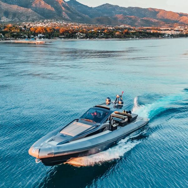 a small boat in a body of water