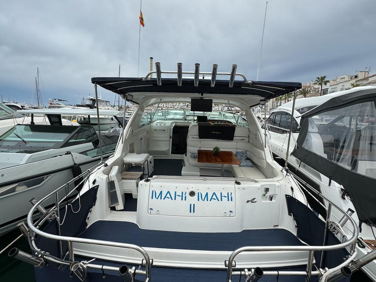 a boat docked at a dock