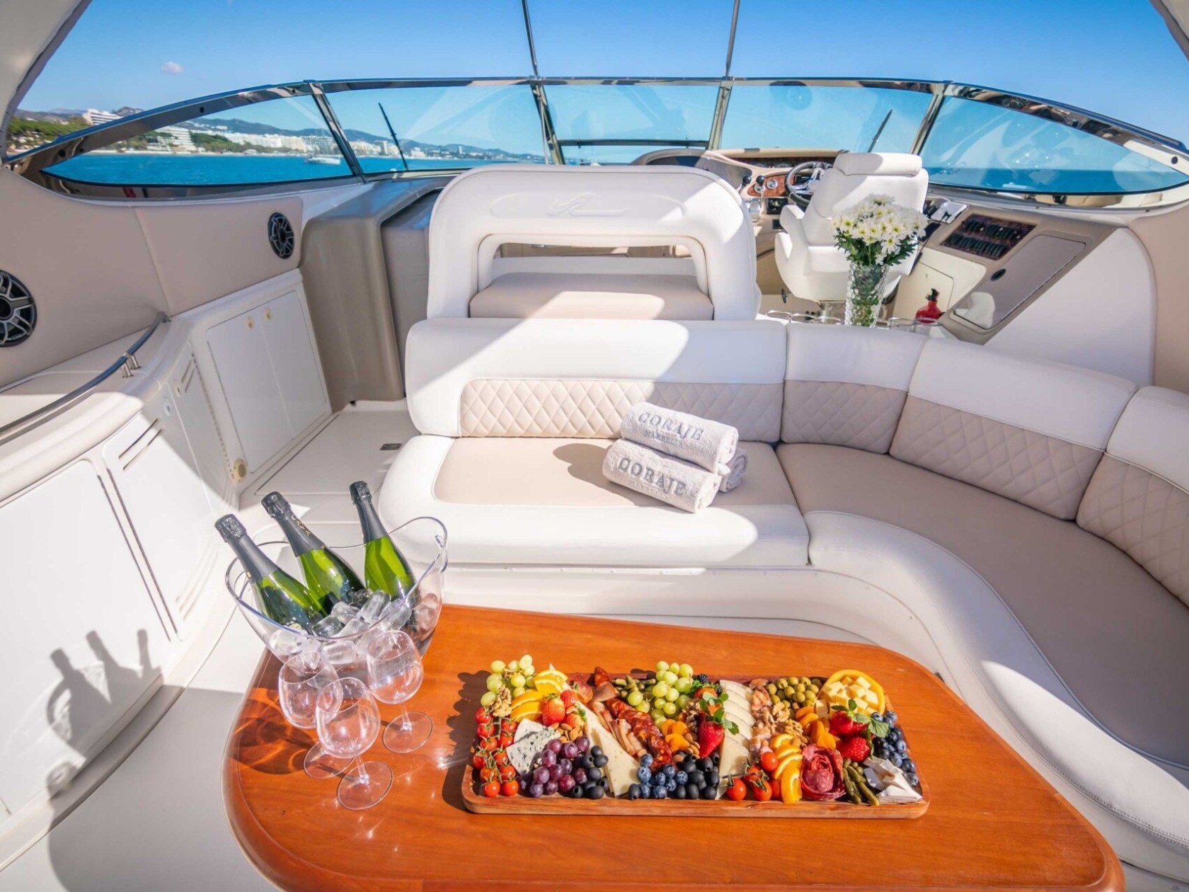 a boat sitting on top of a table