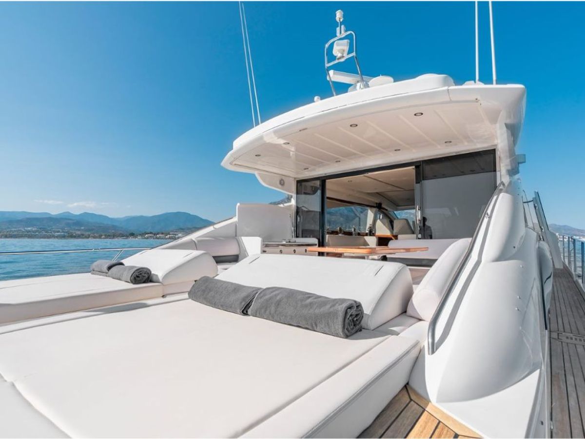 a boat sitting on top of a bed