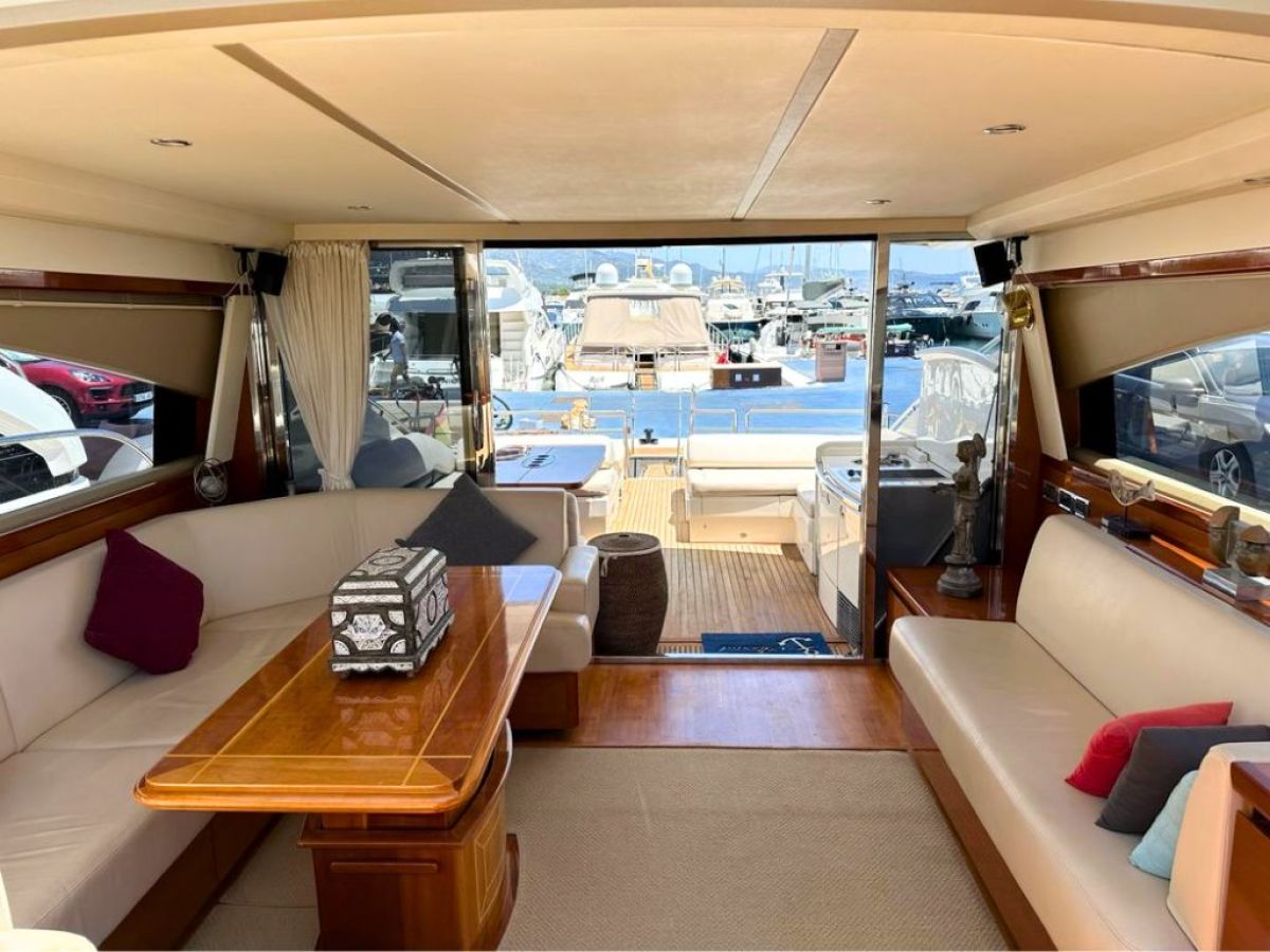 a room filled with furniture and a large window