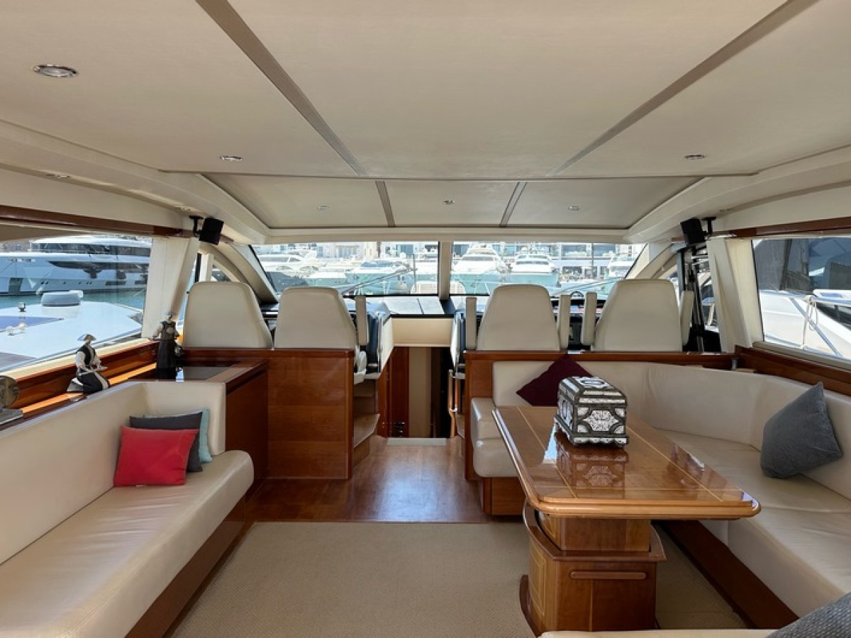 a room filled with furniture and a large window