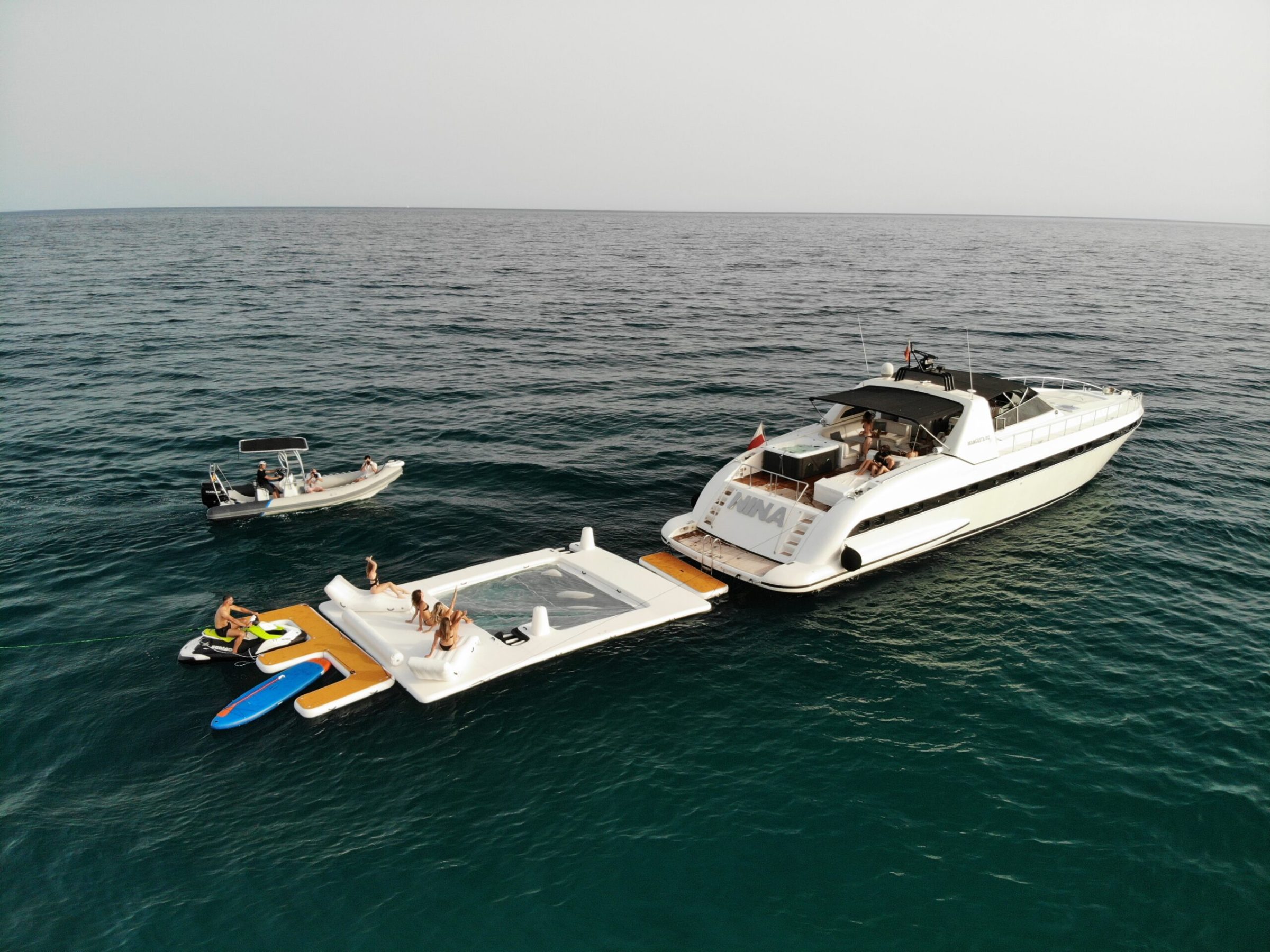 a small boat in a body of water