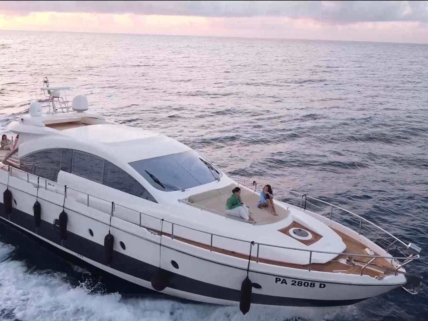 a small boat in a body of water