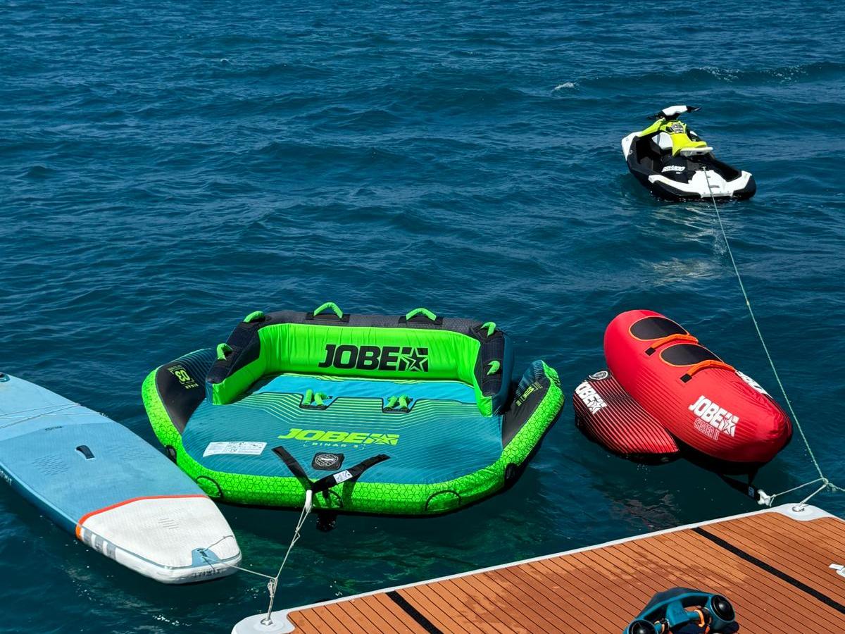 a small boat in the water