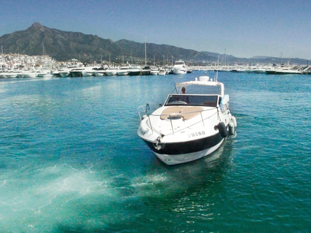 a small boat in a body of water