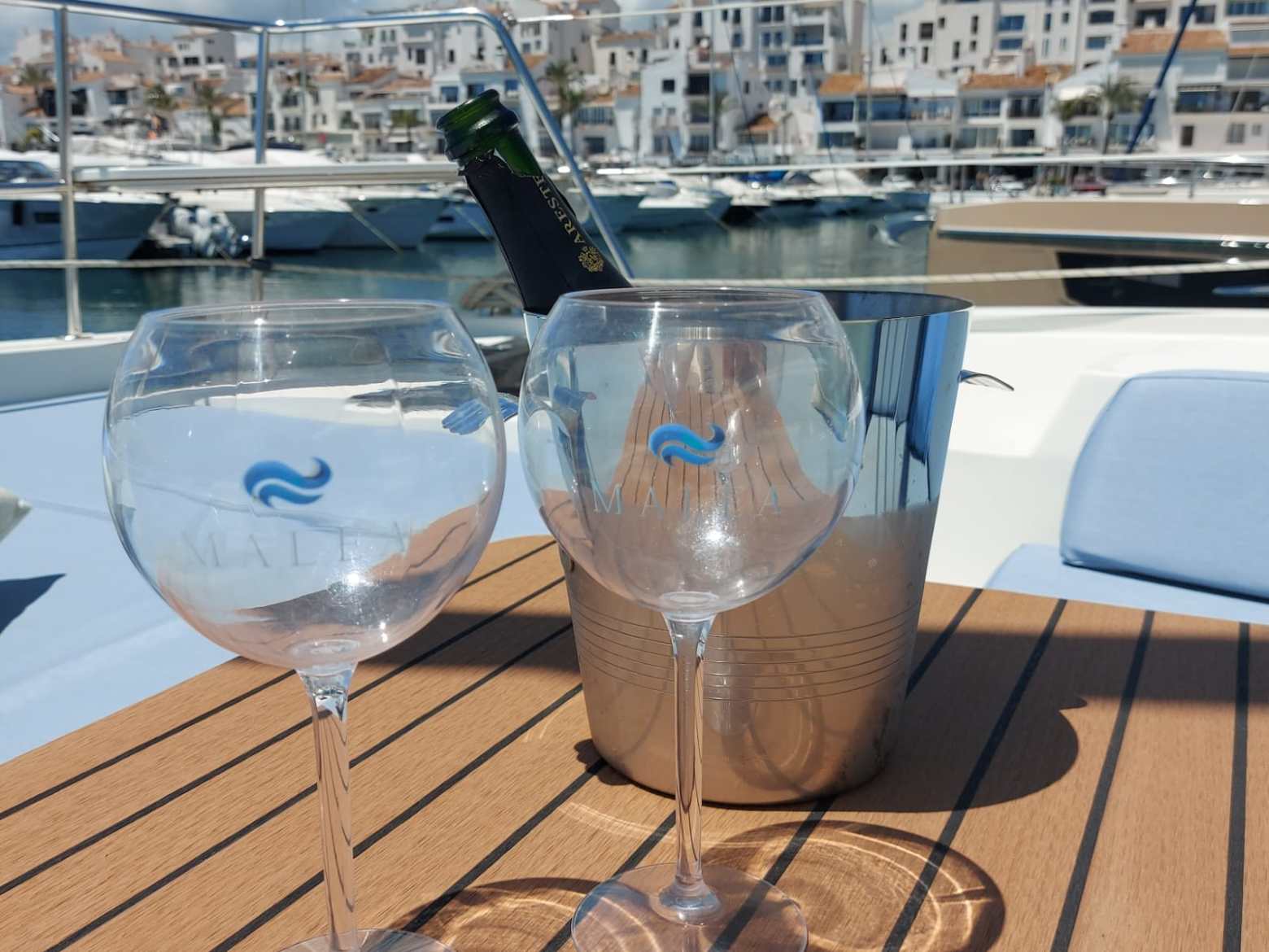 a glass of water on a table