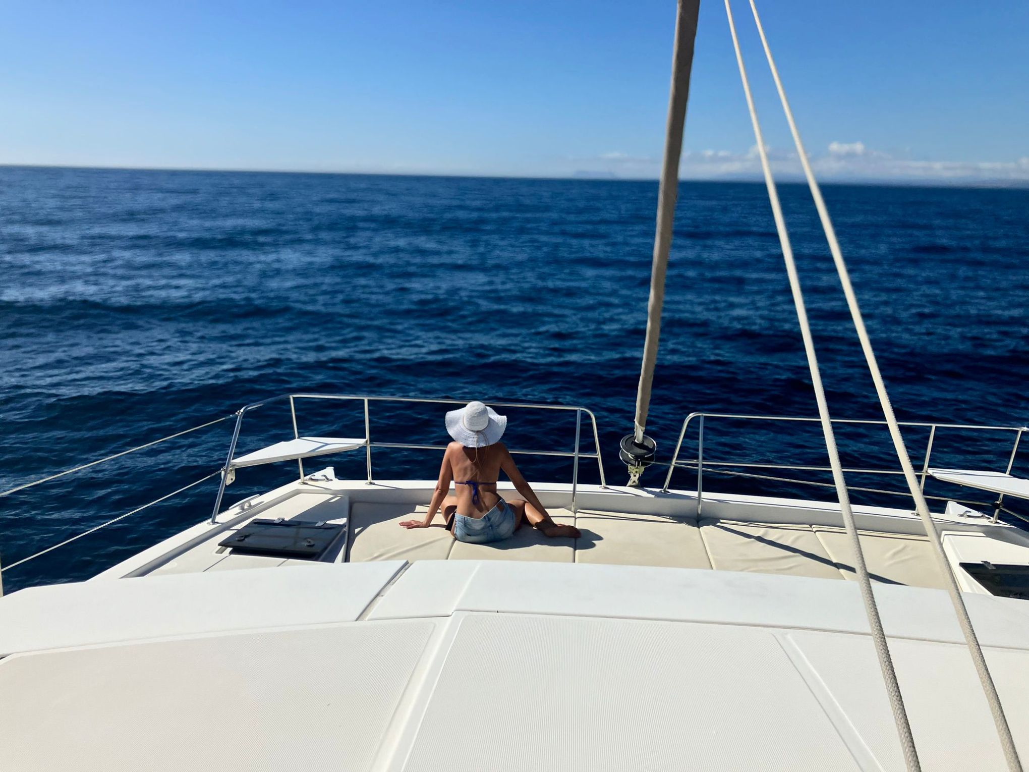 a boat sitting on top of a body of water