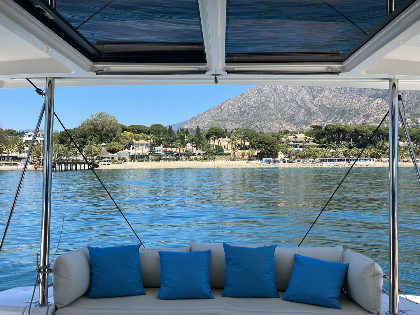 a small boat in a body of water