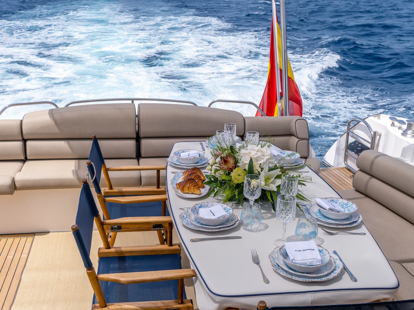 a boat sitting on top of a table
