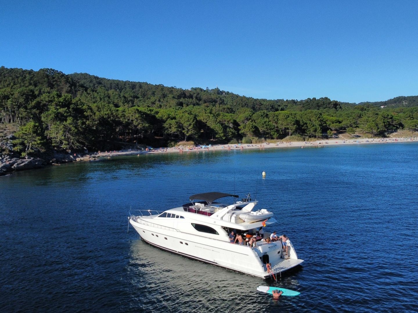 a small boat in a body of water