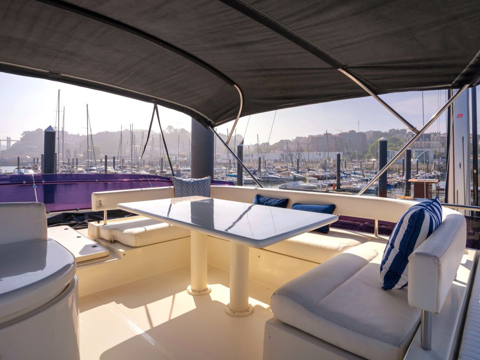 a boat sitting on top of a table